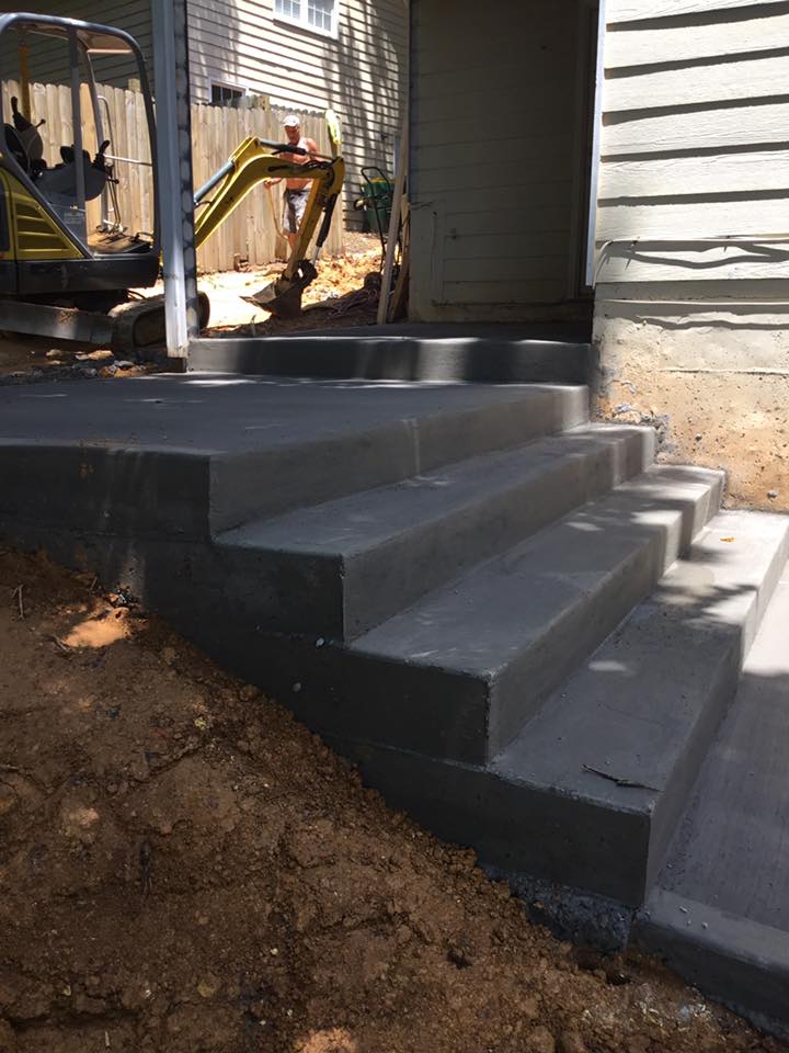 Side-yard stairs